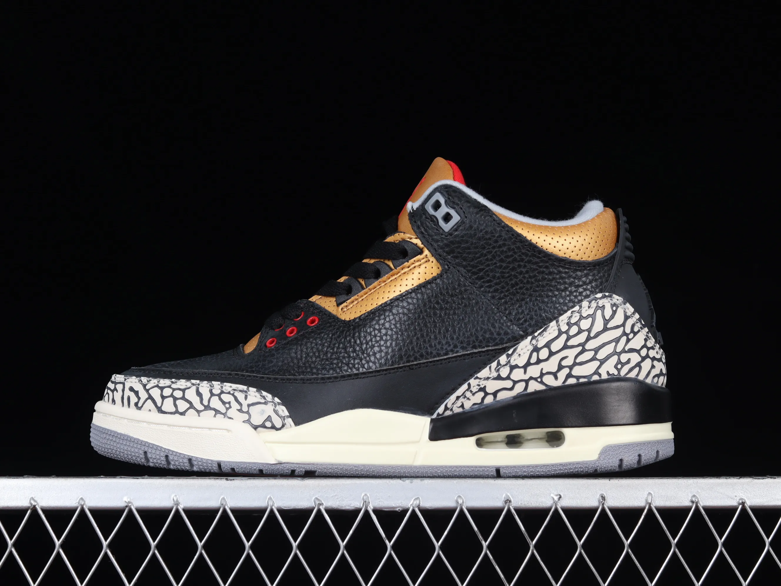All categories Air Jordan Jordan series basketball shoes Air Jordan 3 Air Jordan 3 Retro "Black Gold" AJ3 Joe 3 black gold cement CK9246-067